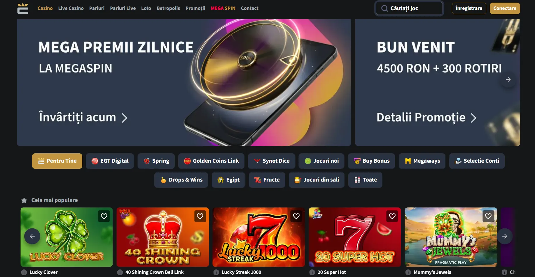 Pachete de bun venit și runde gratuite la cazinouri online licentiate